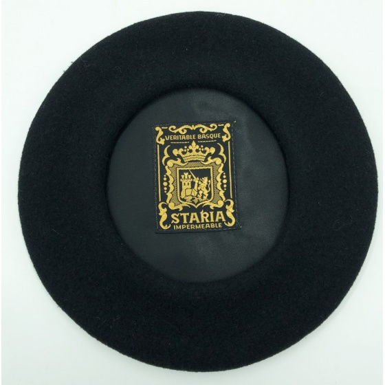 Black Staria Vintage Beret - Le Béret Français