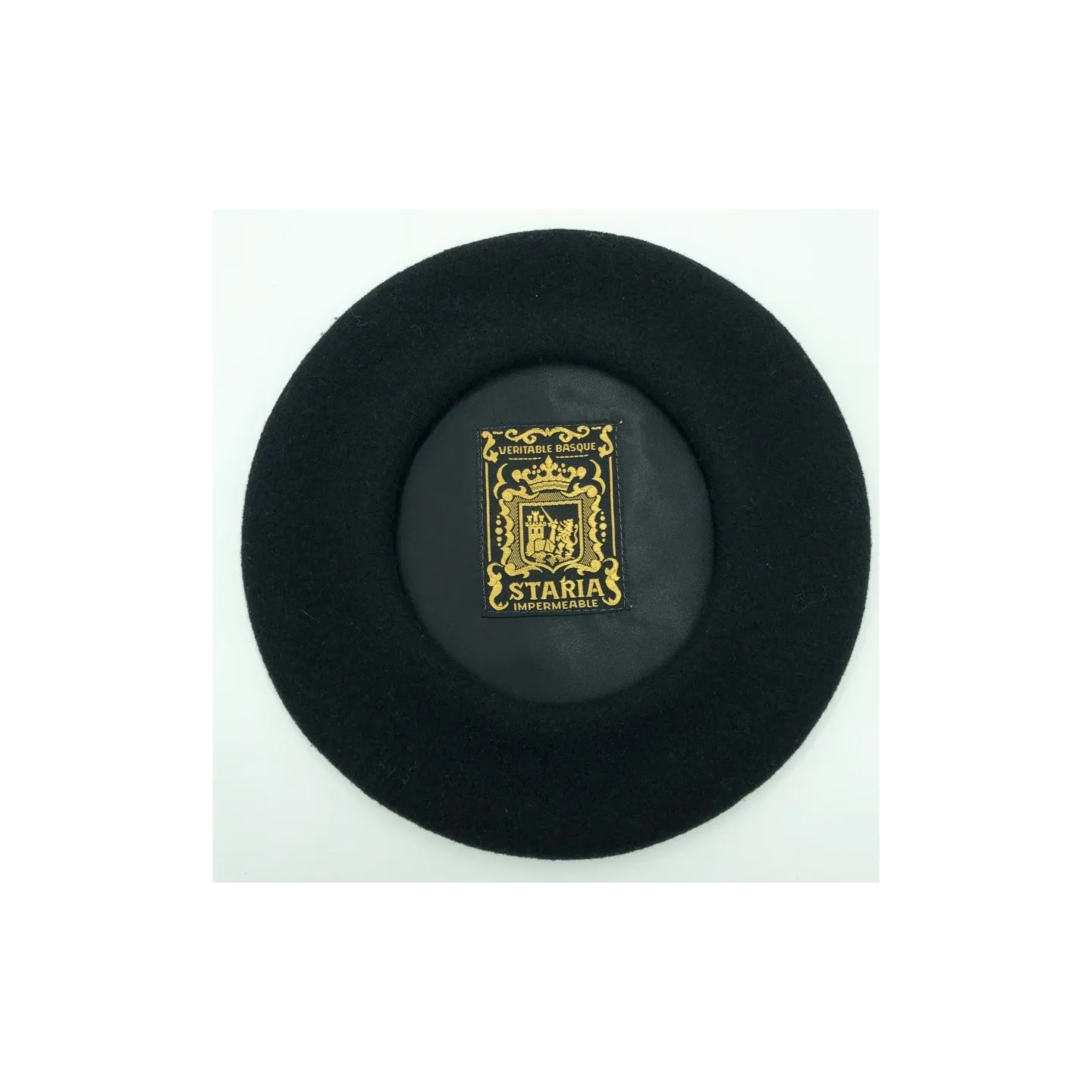 Béret Vintage Staria Noir - Le Béret Français  Reference : 19445| Chapellerie Traclet