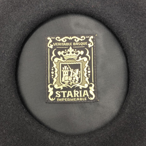 Béret Vintage Staria Noir - Le Béret Français