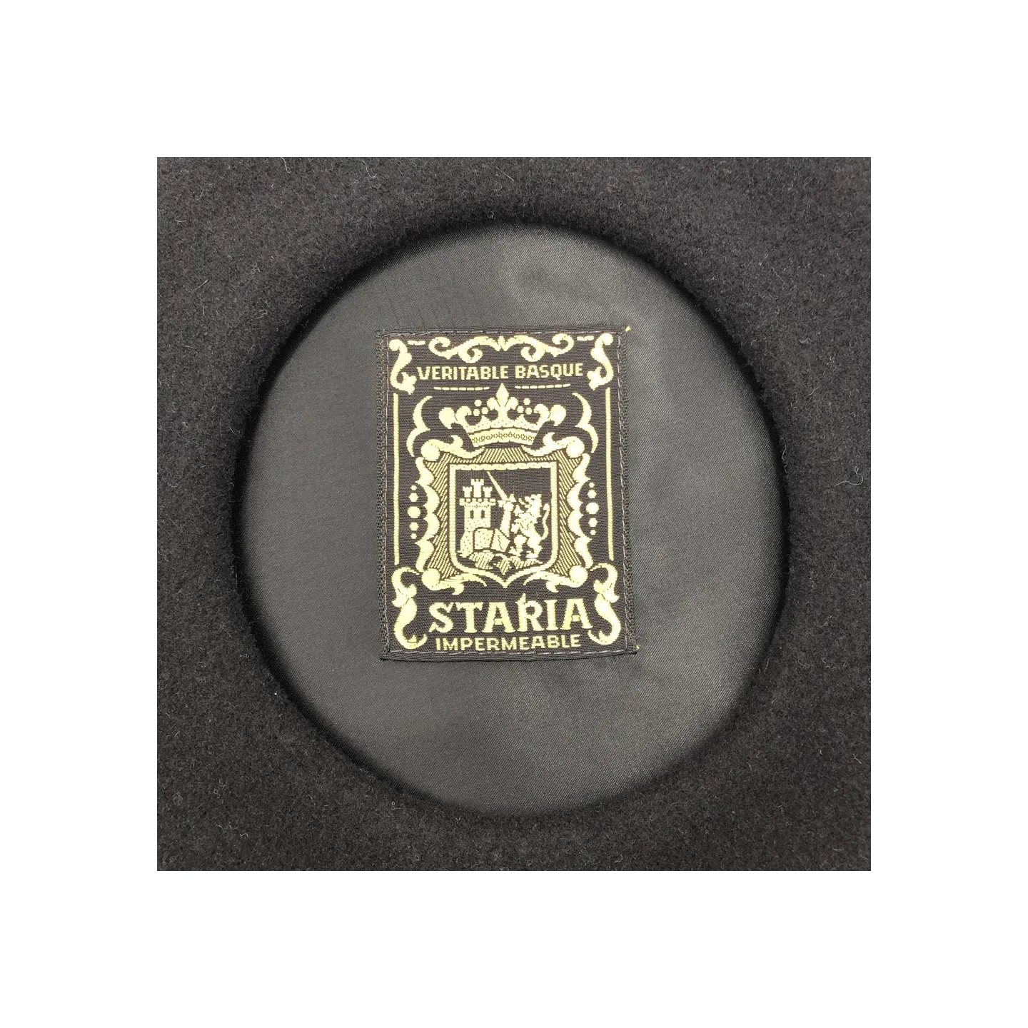 Béret Vintage Staria Noir - Le Béret Français  Reference : 19445| Chapellerie Traclet