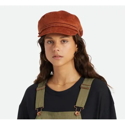 Casquette Marin Fiddler Velours Terracotta - Brixton