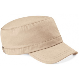 Beige Cotton Army Cap - Beechfield