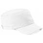 White Cotton Army Cap - Beechfield