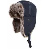 Chapka Sherpa Fausse Fourrure Noir - Traclet Reference : 19452| Chapellerie Traclet