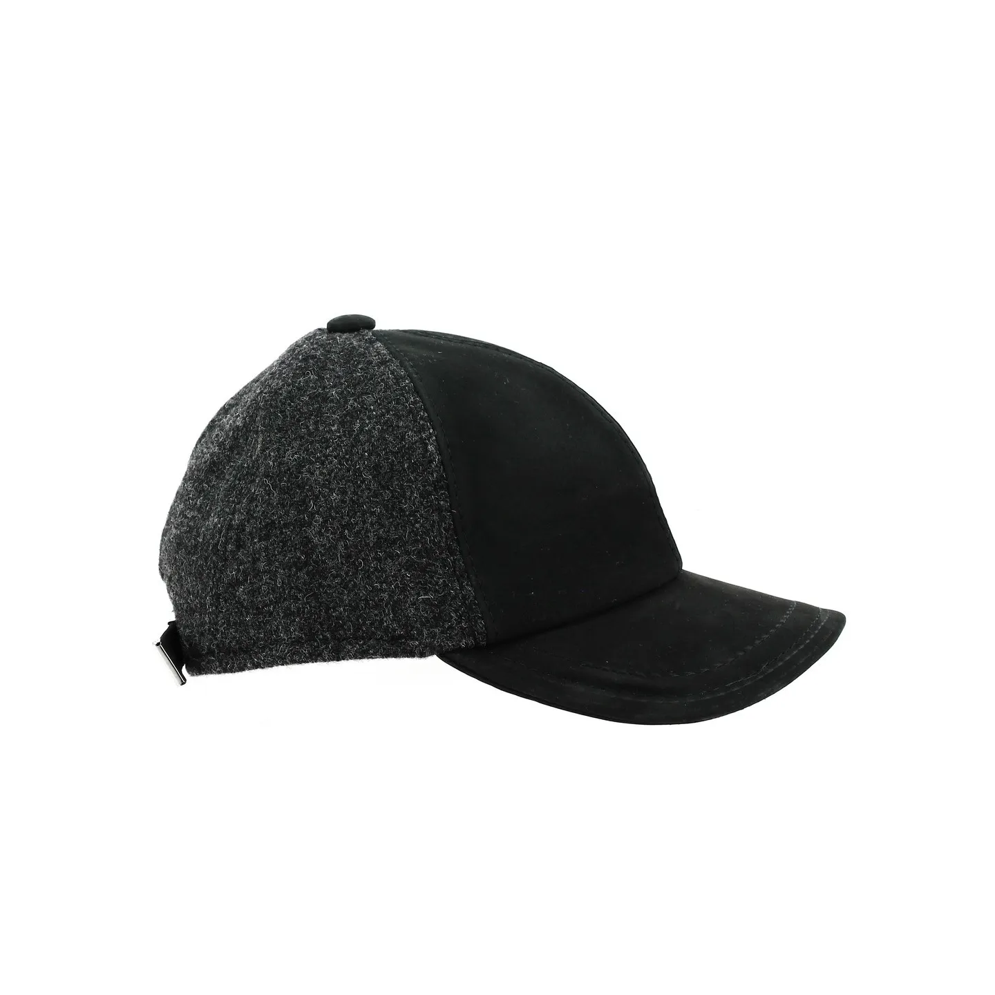 Black leather American cap - Flechet