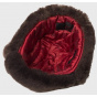 Marje Leather & Fur Ushanka Hat Brown - Traclet
