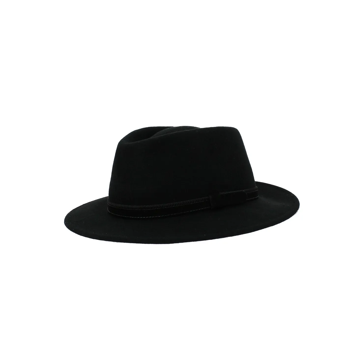 Chapeau Traveller Paris Cache-Oreilles Feutre Laine Noir - Fléchet
