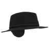 Chapeau Traveller Paris Cache-Oreilles Feutre Laine Noir - Fléchet Reference : 7637 | Chapellerie Traclet
