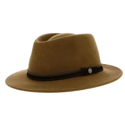 Chapeau Traveller Paris Cache-Oreilles Feutre Laine beige- Fléchet Reference : 19462| Chapellerie Traclet