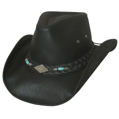 Chapeau Rodéo Cuir Bullhide Royston Noir