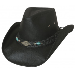 Black Bullhide Royston Rodeo Leather Hat