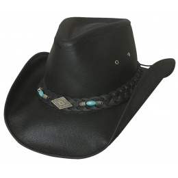 Bullhide Leather Rodeo Hat Royston Black