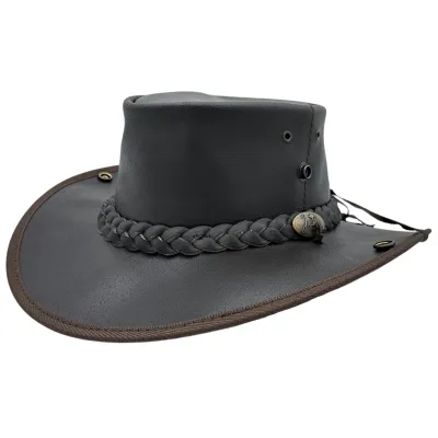 Chapeau Boundary Cuir Bovin Marron - Jaracu