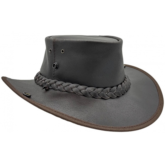 Brown Cowhide Boundary Hat - Jaracu