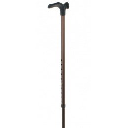 Adjustable Aluminum Brown Cane - Fayet