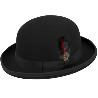 Marius Foldable Bowler Hat Black Felt - Traclet Reference: 19537 | Traclet Hatmakers
