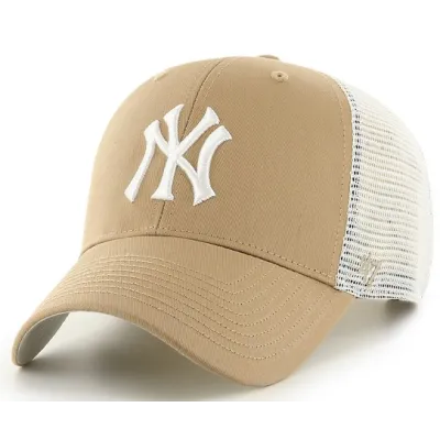 NY Yankees Khaki Trucker Cap - 47 Brand Reference: 19539| Chapellerie Traclet