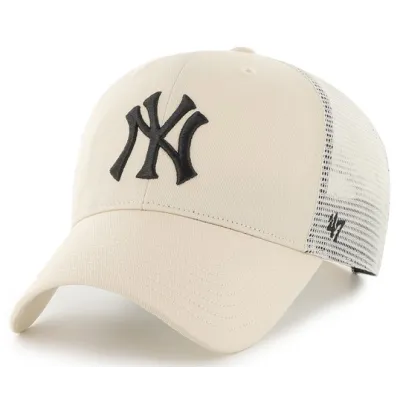 NY Yankees Natural Trucker Cap - 47 Brand Reference: 19541| Traclet Hat Shop