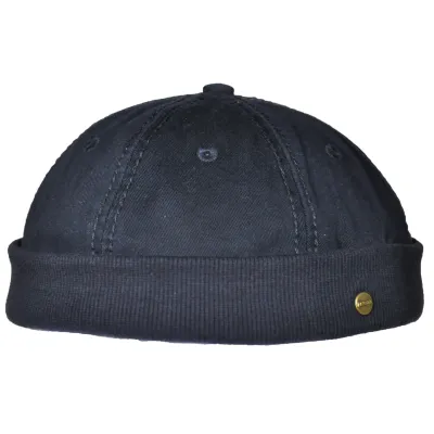 Black Cotton Docker Beanie Redon - Traclet Reference: 8643 | Traclet Hat Shop
