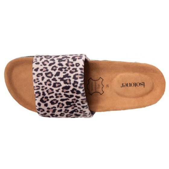 Chaussons Sandales Femme Panthère - Isotoner