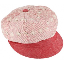 Casquette Gavroche Anémone Rouge - Traclet