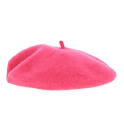 Béret Classique Laine Rose Bonbon - Traclet