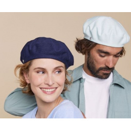 Authentic Summer Cotton Beret Navy - Heritage by Laulhère