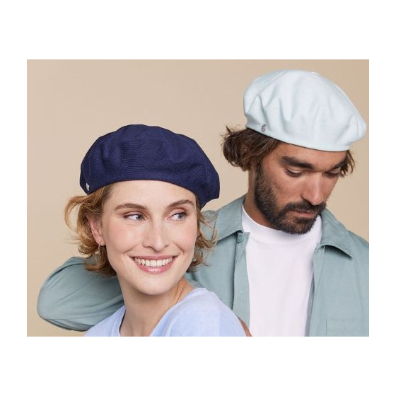 Authentic Summer Cotton Beret Navy - Heritage by Laulhère
