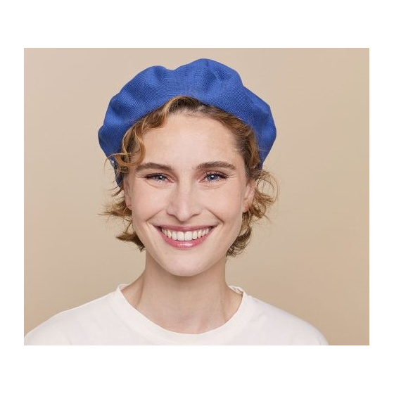 Authentic Blue Cotton Summer Beret - Heritage by Laulhère