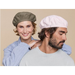 Authentic Summer Cotton Beret in Khaki - Heritage by Laulhère