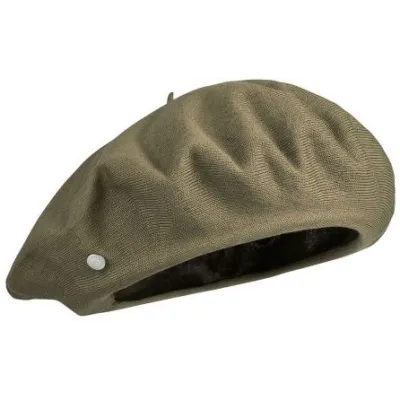 Authentic Summer Cotton Beret in Khaki - Heritage by Laulhère Reference: 19569| Chapellerie Traclet