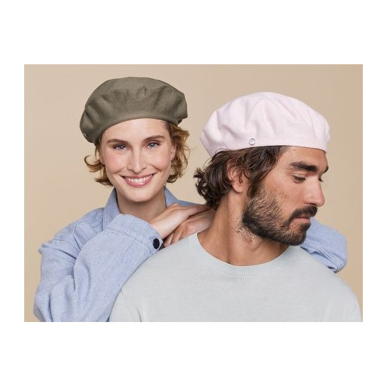 Authentic Summer Cotton Beret Anthracite - Heritage by Laulhère