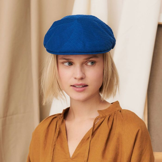 Greige Cotton Maxi Plumes Beret - Laulhère