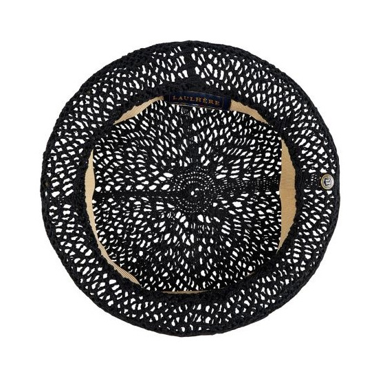 Black Cotton Summer Athleta Beret - Laulhère
