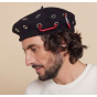 Tartaro Black Wool Beret - Heritage by Laulhère