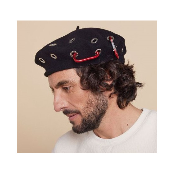 Béret Tartaro Laine Noir - Héritage par Laulhère