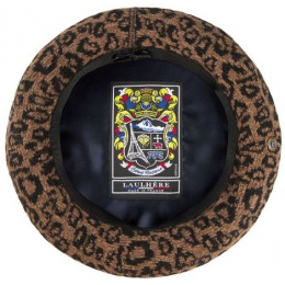 Brown Leopard Hartza Beret - Laulhère