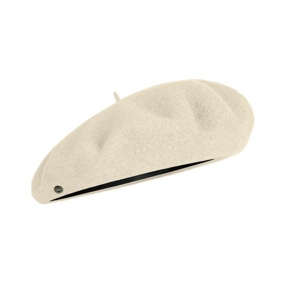 Béret Max Laine Mérinos Ecru - Heritage Laulhère