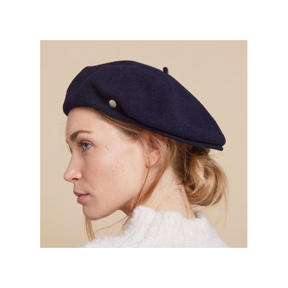 Navy St Jean Beret Cap - Heritage by Laulhère Navy St Jean Beret Cap - Heritage by Laulhère