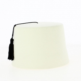 White Fez hat