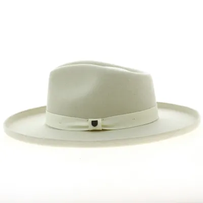 VICTORIA FELT FEDORA WHITE Hat - Brixton . Reference : 19564 | Traclet Hat Shop