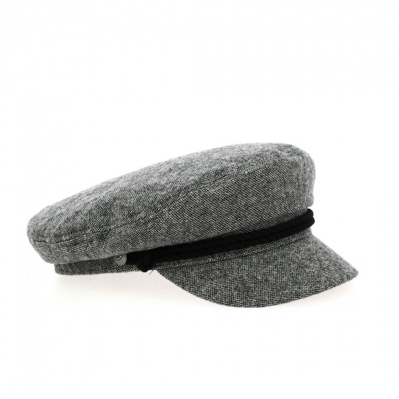 Sailor Cap Fiddler Cap Gray & Black - Brixton
