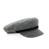 Casquette Marin Fiddler Cap Gris & Noir - Brixton réf 18267 chapellerie traclet