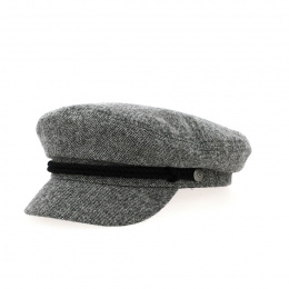 Sailor Cap Fiddler Cap Gray & Black - Brixton