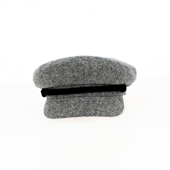 Sailor Cap Fiddler Cap Gray & Black - Brixton