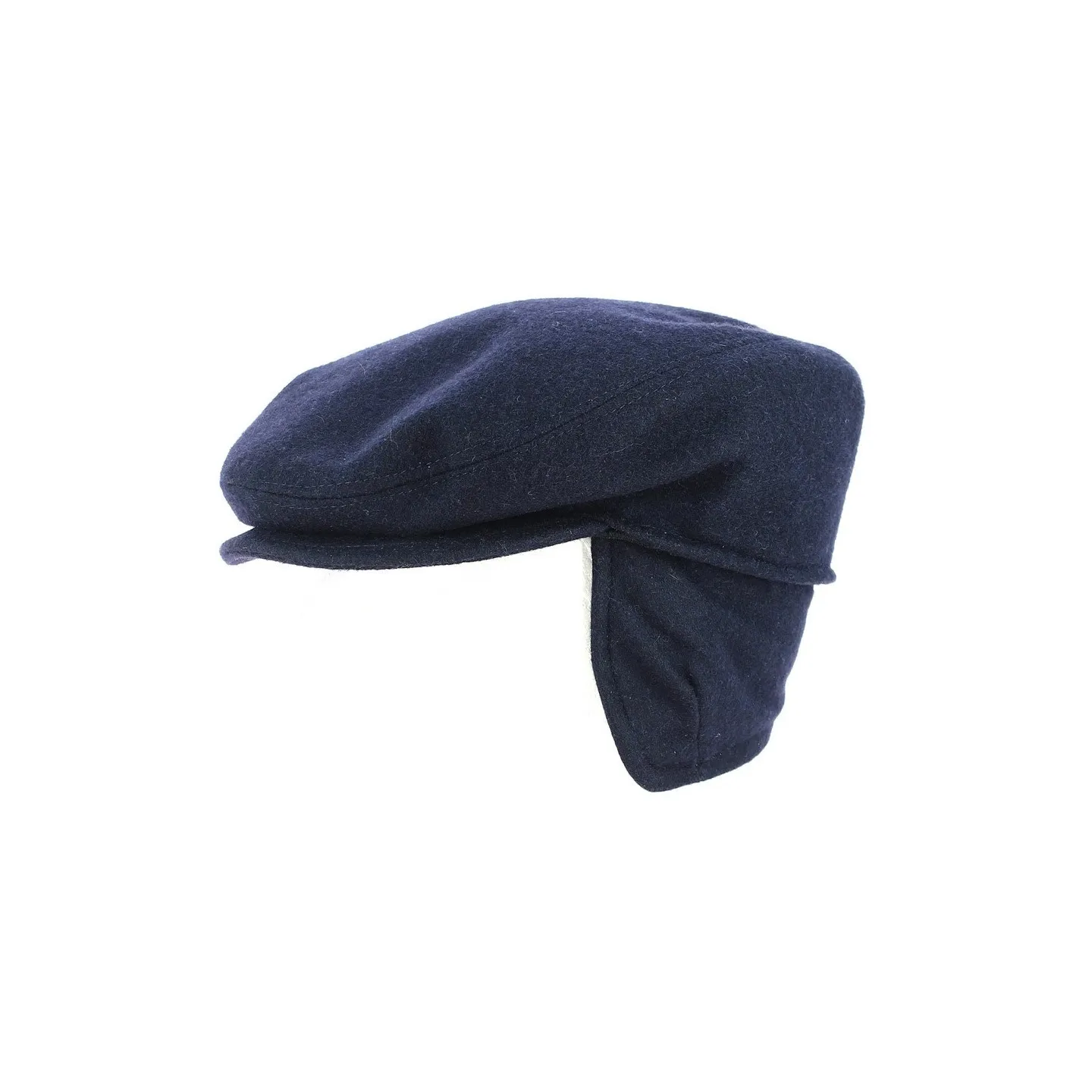 Navy Blue Firenze Cap with Ear Flaps - Traclet