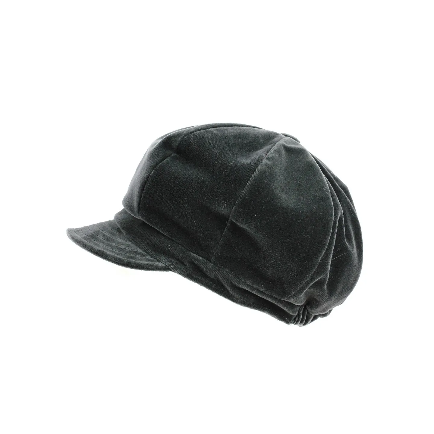 Casquette gavroche Lisa velours grise - achat casquette gavroche Reference : 2783 | Chapellerie Traclet
