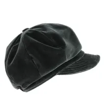 Grey Lisa velvet newsboy cap - buy newsboy cap Reference: 2783 | Traclet Hat Shop