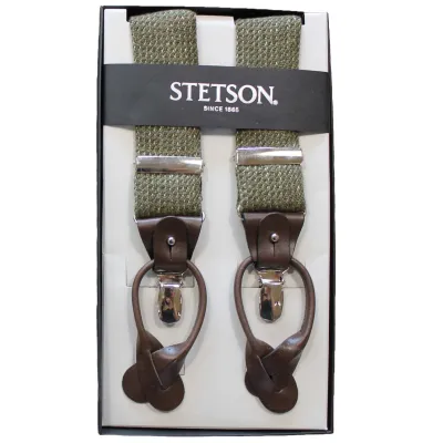 Vernazza Linen & Cotton Suspenders - Stetson - Traclet Reference: ref 19601 Traclet Hat Shop