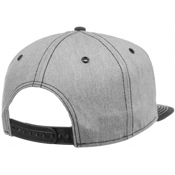 Grey Flat Visor Snapback Cap - Stetson
